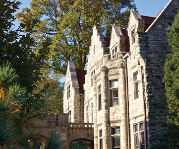 Building on campus. Links to Gifts of Real Estate