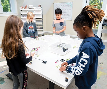 Students in class. Links to Gifts of Cash, Checks, and Credit Cards