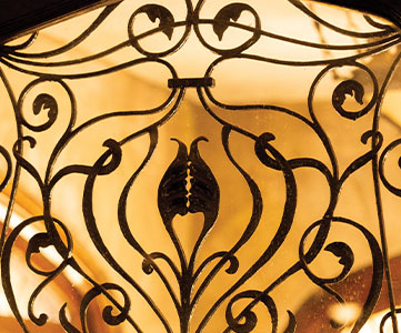 Design on a gate. Links to Tangible Personal Property
