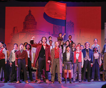School production of Les Mis. Links to Gifts by Estate Note